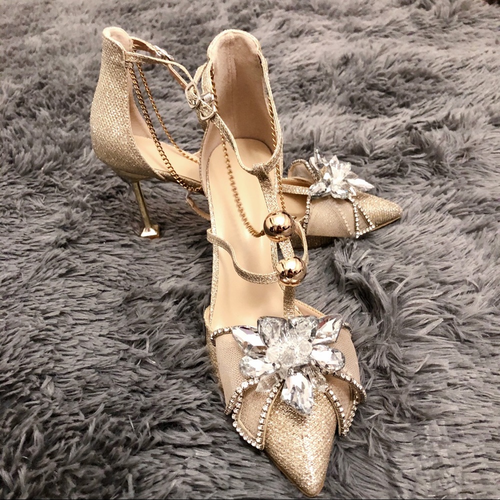 Crystal Gorgeous High Heels (size 37)